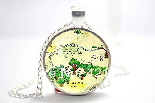 Pretty Lee 2015 Fashion Globetrotter Map Jewelry Antique Map Necklace Glass Cabochon Necklace Christmas gift