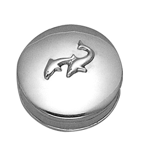 Wild Things Sterling Silver Double Dolphins Hinged Pill Box