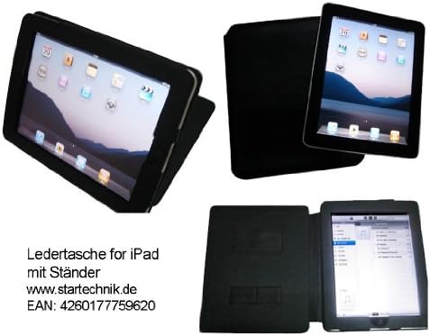 Black Case for Apple iPad 1G 2G book-style with stand: Luxuary carry case for Apple i Pad Table PC - black