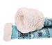 EBMORE Women Slipper Fuzzy Socks Fluffy Cozy Cabin Warm Winter Soft Thick Comfy Fleece Christmas Anti Slip Home Stocking Stuffer(Light Blue Color)