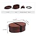 BooWoo Japanese Traditional Japanese Cedar Wood Bento Box Set Hand polished & Lacquered with Natural Tree Sap 700ML