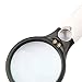 Glam Hobby 3 LED Light 3X 45X Handheld Magnifier Reading Magnifying Glass Lens Jewelry Loupe White and Black