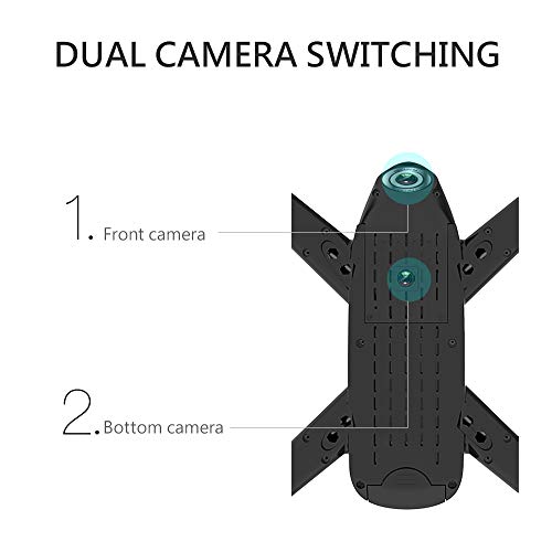 Kedelak SG106 Optical Flow Drohne mit Dual Kamera 4K Weitwinkel WiFi FPV Höhe halten Geste Fotografie Quadcopter mit 2… – Bild 6