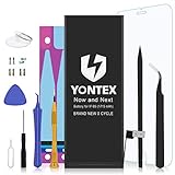 YONTEX Battery Replacement Compatible with iPhone 6S, 0 Cycle Battery with Repair Tools, Adhesive Strips and 1 Screen Protector [ 2-Year Warranty ]