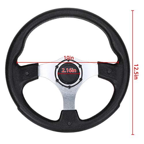 10L0L Golf Cart Steering Wheel, Universal Design Fit EZGO RXV & TXT