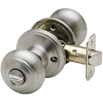 Copper Creek CK2030SS Colonial Privacy Door Knob, Satin Stainless