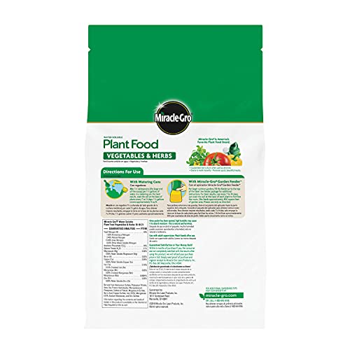 MiracleGro Water Soluble Plant Food Vegetables & Herbs 2 lbs., 2Pack