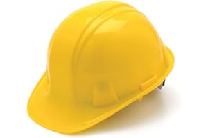 Pyramex Safety Products HP14030 Sl Series 4 pt. Snap Lock Suspension Hard Hat, Yellow