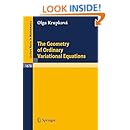 The Geometry of Ordinary Variational Equations (Lecture Notes in Mathematics)