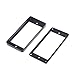 Musiclily Curved Guitar Humbucker Pickup Mounting Rings,Black(2 Sets)