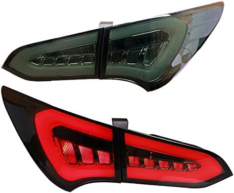 For Hyundai 2013-2015 Santa Fe IX45 Tail Lights LED Brake Lightbar Smoke Color Sold in 1 Pair