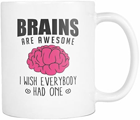 Brains Are Awesome Coffee Mug, 11 Ounce