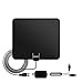 80 Miles Long Range TV Antenna - 2018 Newest Version OIRIKY Indoor Digital HDTV Antenna with Detachable Amplifier Signal Booster - 13.2FT High Performance Coaxial Cable - Freeview Local Channels