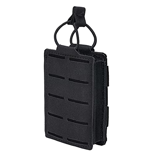 IDOGEAR Tactical Mag Pouches Single Open-Top MOLLE Magazine Pouch for M4 M14 M16 AK AR-15 556 Rifle Magazines (Black)