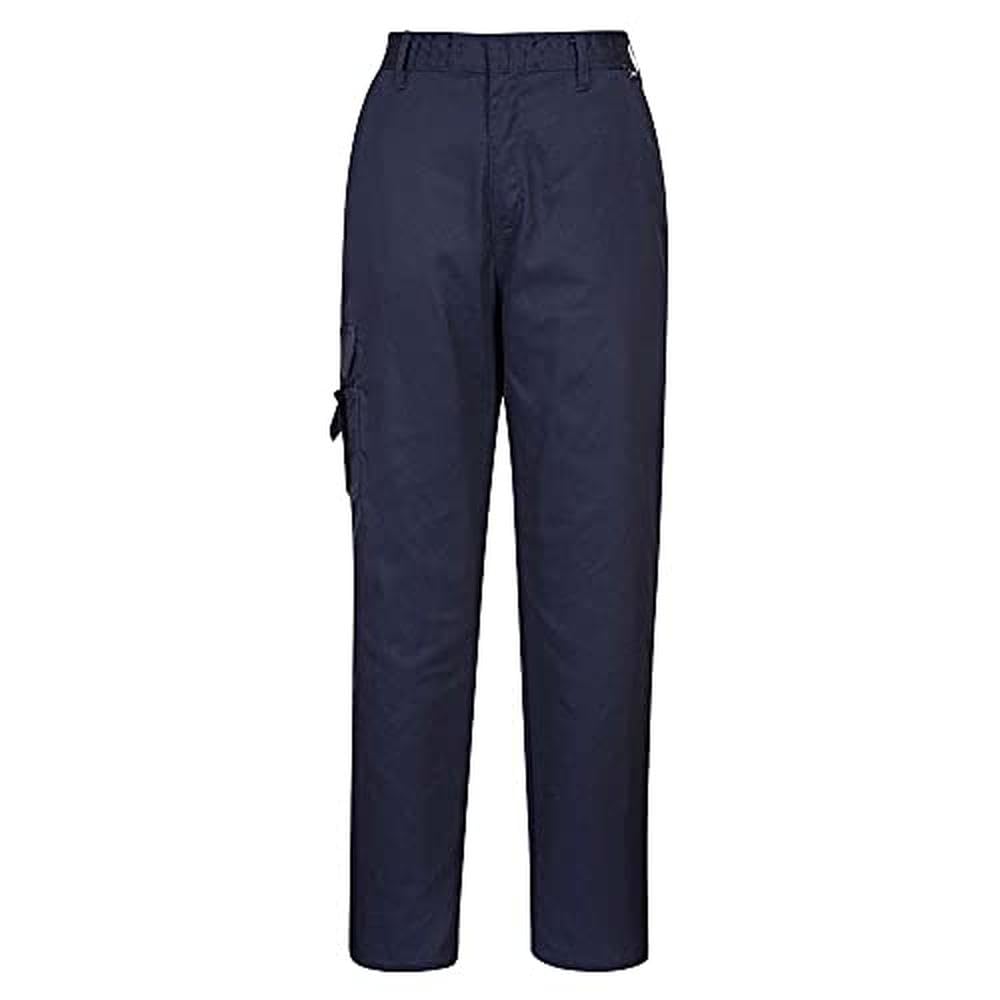 Portwest C099 Women's Combat Trousers Durable Lightweight Work Pants with Pockets Elastic Waist 40+ UPF Protection for Comfort and Practicality, Navy, XXL