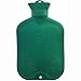 UFEELGOOD Classic Hot Water Bottle, Premium Natural Medical Grade Rubber Bag - 2L Green