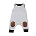 GBSELL Newborn Infant Baby Boy Girl Summer Clothes Flash Sleeveless Jumpsuit Romper Outfits (Gray, 0-6 Month)
