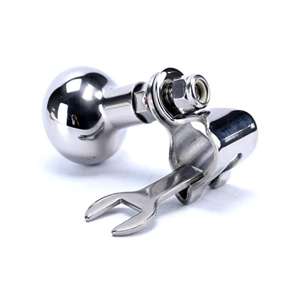 Amarine-made-Aisi-316-Stainless-Steel-Marine-Sport-Boat-Steering-Wheel-Knob-Maneuvering-Knob-S