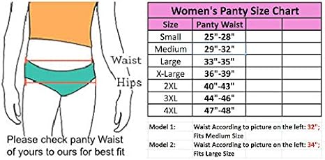 panty size for waist 32