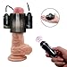 Dual Vibrating Penis Sheath Vibrator -2 Massage Methods Male Masturbator 12 Vibration Modes Waterproof Bullet Vibrator with Remote Control