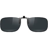MERRY'S Polarized Clip on Sunglasses Flip Up Metal Clip Attachments for Prescription Glasses
