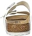 Birkenstock Women's Arizona  Birko-Flo White Birko-Flor Sandals - 37 N EU (US Women EU's 6-6.5)