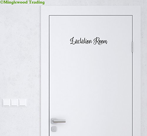 LACTATION ROOM 12" x 2.5" Vinyl Decal Sticker - Breastfeeding Nursing -- WHITE