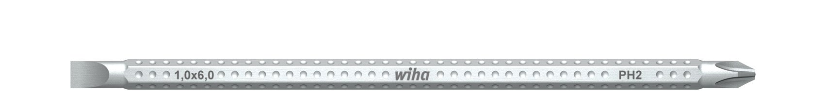 Wiha 28474 Slotted Phillips Reversible Blade Assorted Sizes 6,0X PH2x 150mm
