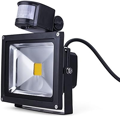 (Promotions Super Discount)Comwinn LED Motion Sensor Flood Light, 20W Warm White, 3200K, 1800-2400lm, Waterproof Security Lights with PIR