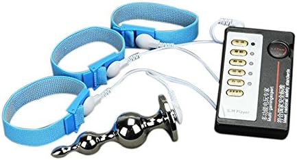 The Bondage Locker Butt Plug Electro Sex E-Stim Double Stinger Machine, Blue, 5 inch (Pack of 1)