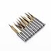 Autek 10x Titanium Coated Carbide PCB Engraving CNC Bit Router Tool 15 Degree 0.1mm Tip(J3.1501Tix10)