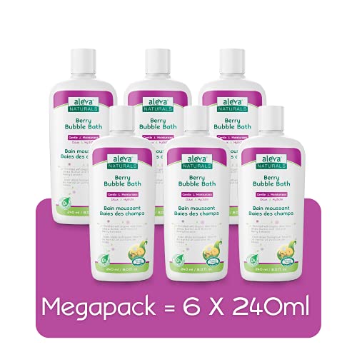 Aleva Naturals Bubble Bath, Long Lasting Moisture for Sensitive Skin