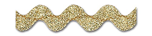 TRIMPLACE GOLD 1/2 INCH METALLIC RIC RAC 24 Yards