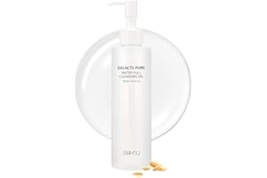 SAM'U Galacto Pore Water Full Cleansing Oil for Face, Korean Facial Cleanser & Makeup Remover with Galactomyces & Rice bran Oil, Non-Comedogenic, All Skin Types, 6.76 fl oz
