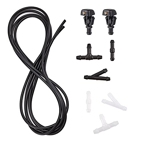 Windshield Washer Nozzle & Hose Kit For Ford F150 2004-2013 – Replaces OEM #3W7Z17603AA