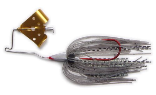 Megastrike Cavitron Buzzbait (3/8-Ounce, Gold Blade Ghost Skirt)