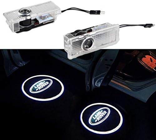 2pcs Car Door Ghost Shadow Projector Courtesy LED Logo Welcome Light Laser Shadow Lamp for Land Rover 2003-2017