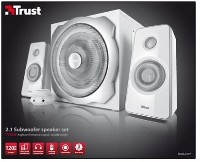 trust 120 watt 2.1 speaker set