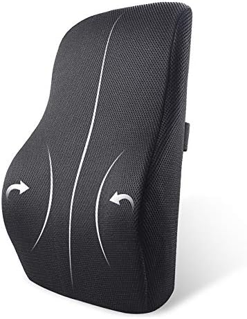 Back Cushions Memory Foam Lumbar Support Ergonomic Lumbar Pillow Relieves Sciatica Pain 3D Ventilative Mesh Lumbar Support