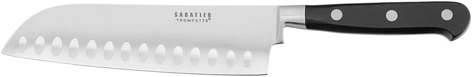 Richardson SheffieldR08000P261161 17.5 cm Sabatier Trompette Santoku Knife, Silver
