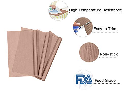 4 Teflon+Sheet+Transfer+Reusable+Resistant