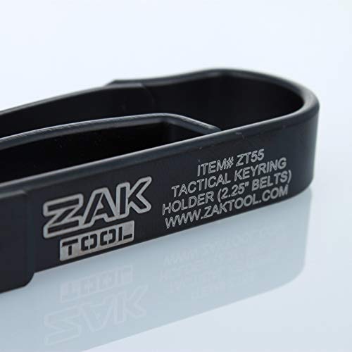 Police Zak Tool ZT55 Tactical Stealth Black Extreme Duty Key Ring