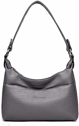 Alovhad Women Leather Crossbody Tote Handbag Messenger Bags for Zipper Multi Purse Shoulder Bag (Dark grey)