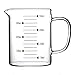 Lautechco High Borosilicate Food Grade Glass Measuring Cup Pot Kettle (350ml)