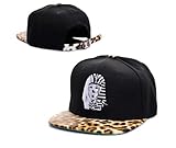 Last king black leopard bboy brim hat Adjsutable Snapback Baseball Hip-hop Cap skateboard