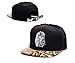 Last king black leopard bboy brim hat Adjsutable Snapback Baseball Hip-hop Cap skateboard