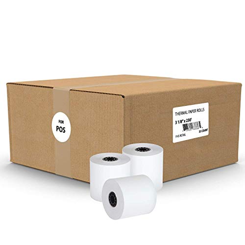 FHS Retail Thermal Cash Register POS Paper Rolls 3 1/8" x 230' MADE IN
