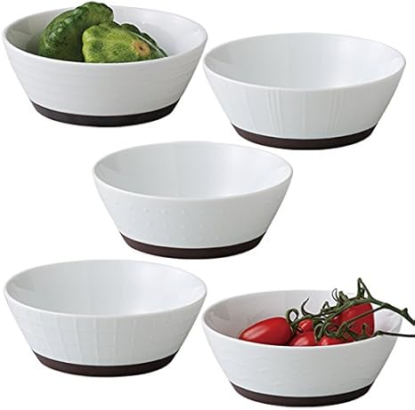 Amazon 波佐見焼 磁器 小鉢 シンプル 白 ホワイト 5個セット お洒落