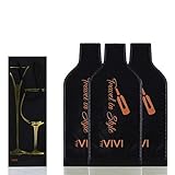 Wine Bags for Travel and Protection – Wine Bottle Protector for Luggage, Suitcase – 3 PACK Wine Bottle Insulated Sleeve – Easy to Use No Leak – BONUS Wine Gift Bag