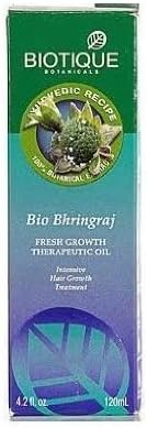 Biotique Botanicals Bhringraj Hair Growth ThERApeutic Oil, 4.2-Fluid Ounce